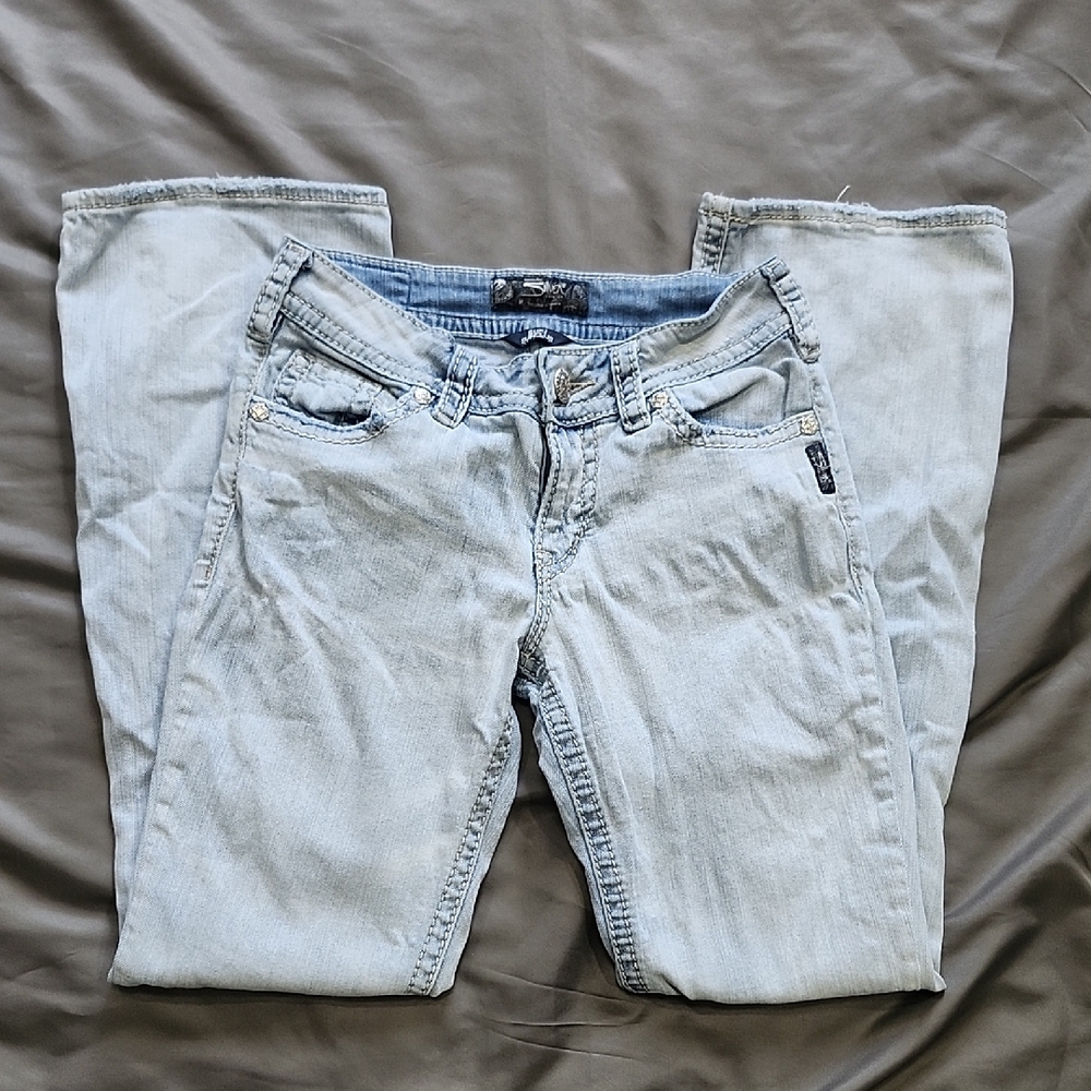 Silver Suki Surplus Light Wash Blue Women's Denin Jeans